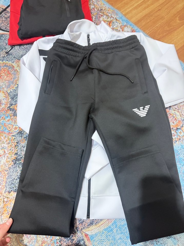 Beyaz Fermuarlı Erkek Sweatshirt - Görsel 2