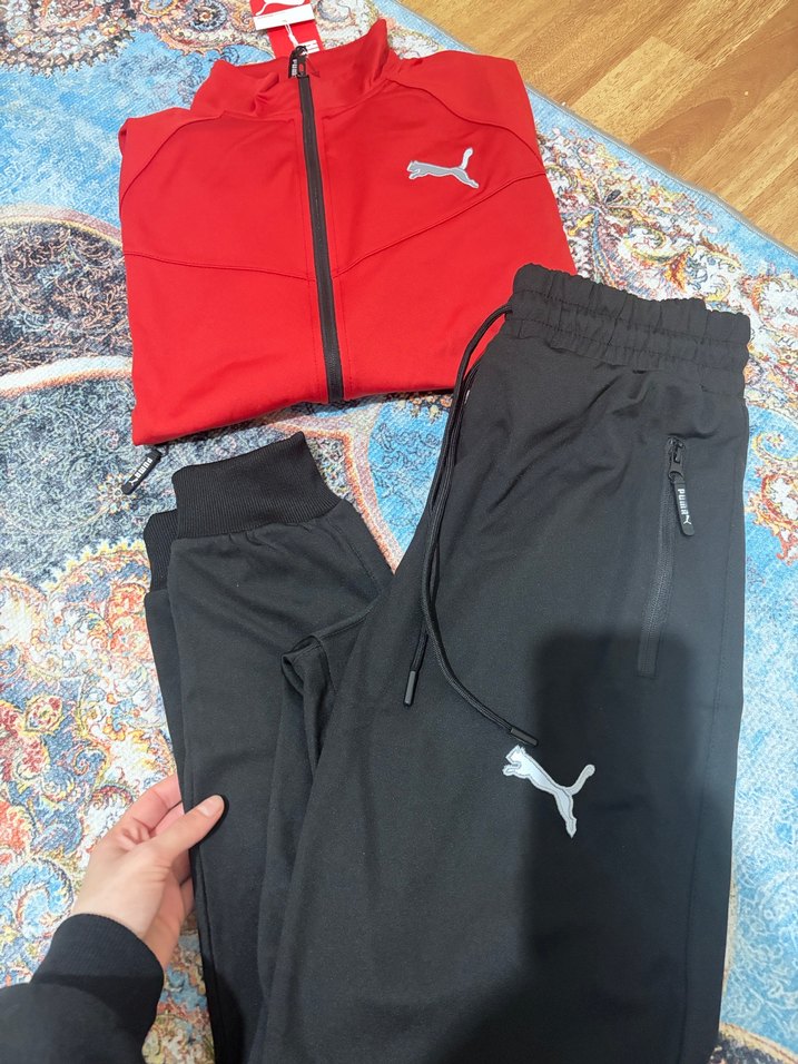 Kırmızı Puma Fermuarlı Erkek - Görsel 2