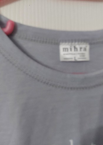 Gri Kısa Kollu Kadın Tişört - Görsel 2