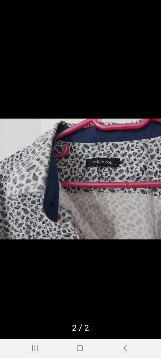 Gri Desenli Pamuklu Erkek Gömlek - Görsel 2