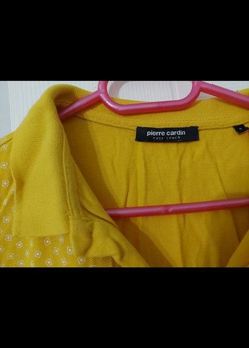 Sarı Kısa Kollu Polo Tişört - Görsel 2