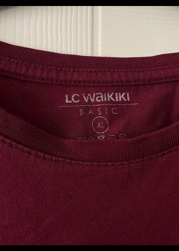 Bordo Kısa Kollu Erkek Tişört - Görsel 2