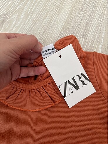 2 Yaş Beden turuncu Renk Zara 2 li takım