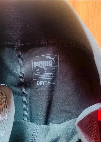 Puma Puma Pembe Siyah Baskılı Spor Tayt