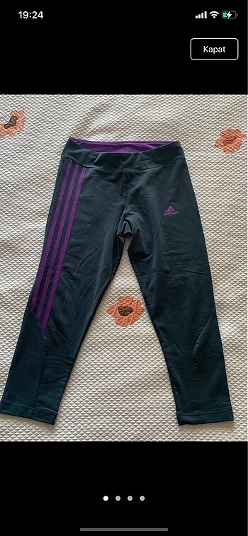 Adidas xs beden gri spor taytı