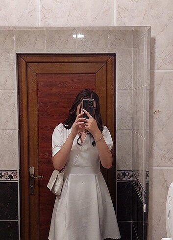 l Beden Beyaz elbise