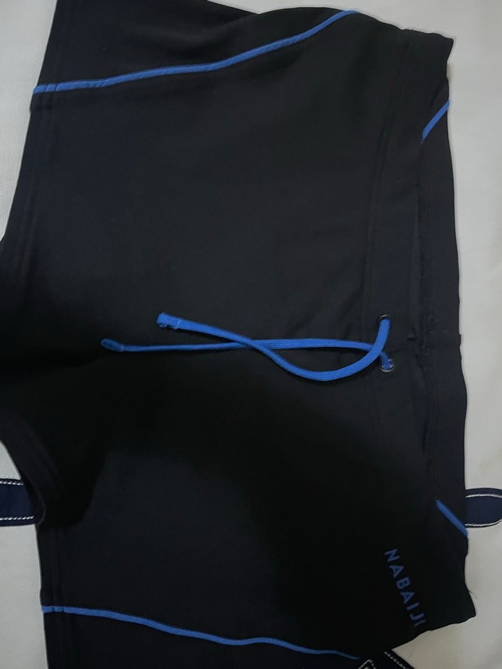 Fermuarlı Siyah Erkek Yüzme Şortu - Görsel 2