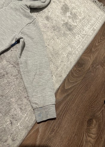 Kapüşonlu Erkek Çocuk Gri Sweatshirt - Görsel 5