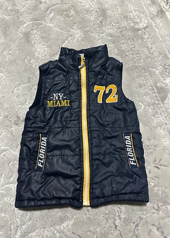 Erkek Çocuk Fermuarlı Yelek, Yüksek Yaka, Baskılı - Görsel 3