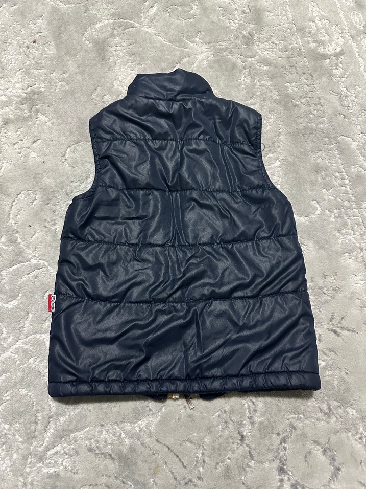 Erkek Çocuk Fermuarlı Yelek, Yüksek Yaka, Baskılı - Görsel 2