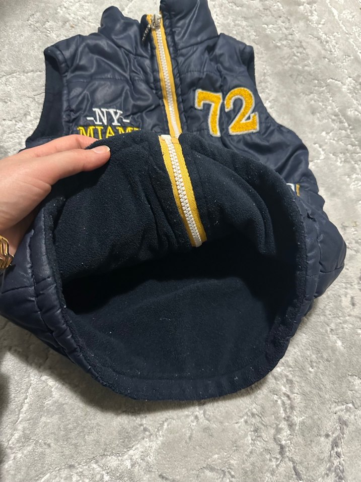 Erkek Çocuk Fermuarlı Yelek, Yüksek Yaka, Baskılı - Görsel 4