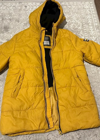 Sarı Fermuarlı Erkek Çocuk Mont - Görsel 2