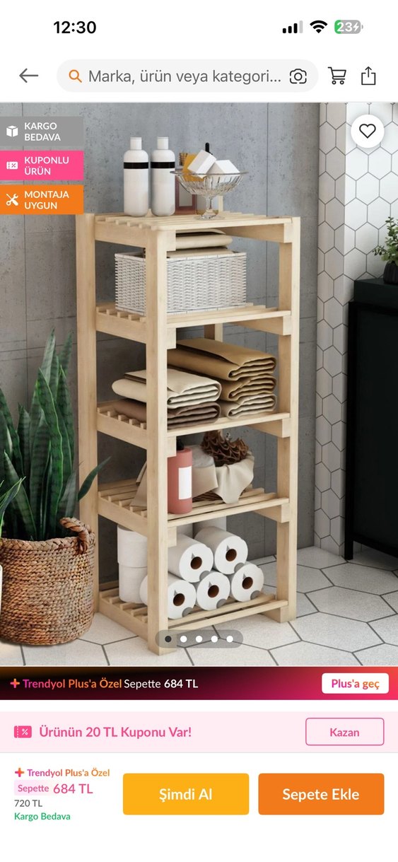 4 Katlı Ahşap Ayakkabılık Rafı - Görsel 2