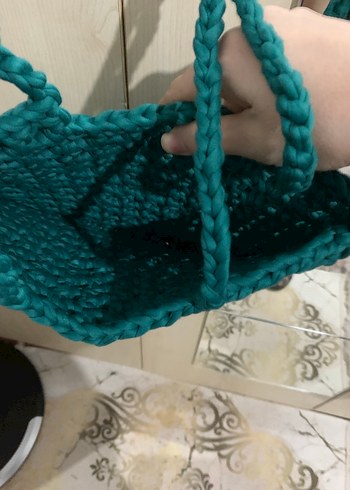 Örgü Kadın Yeşil Bohem Çanta - Görsel 3