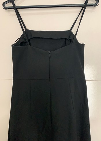 Siyah Uzun Askılı Elbise - Görsel 4