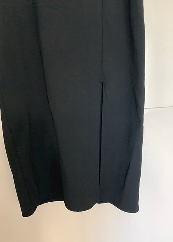 Siyah Uzun Askılı Elbise - Görsel 3