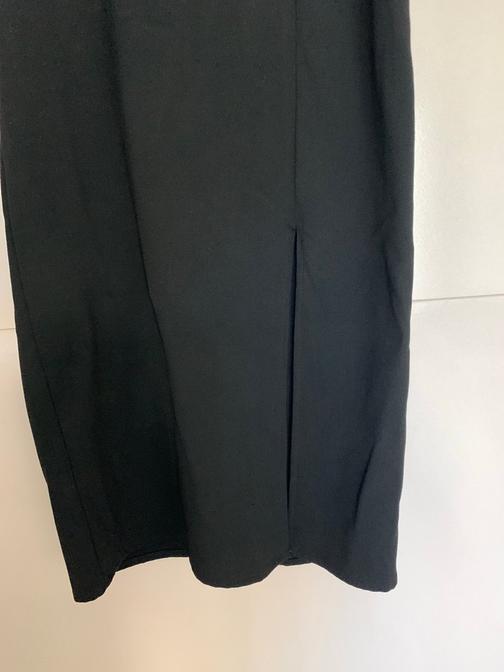 Siyah Uzun Askılı Elbise - Görsel 3