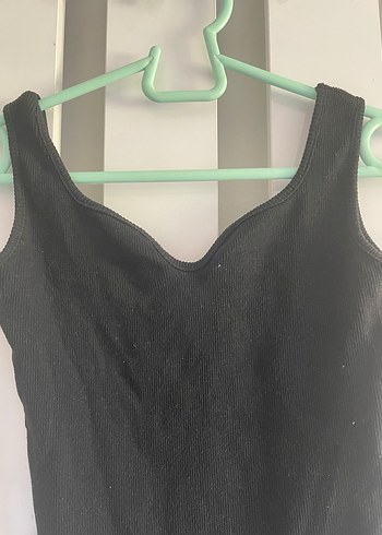 s Beden Siyah V-Yaka Hemşirelik Atlet Bodysuit