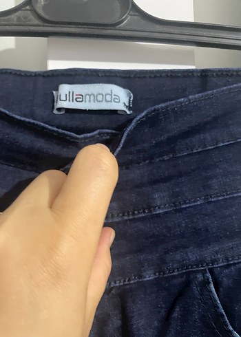 29 Beden lacivert Renk Düğmeli Lacivert Kadın Denim Pantolon