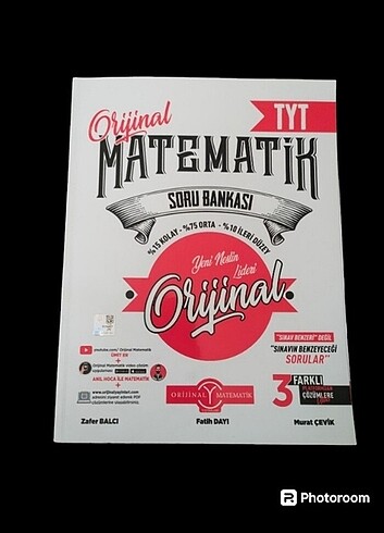 TYT/AYT ORİJİNAL MATEMATİK