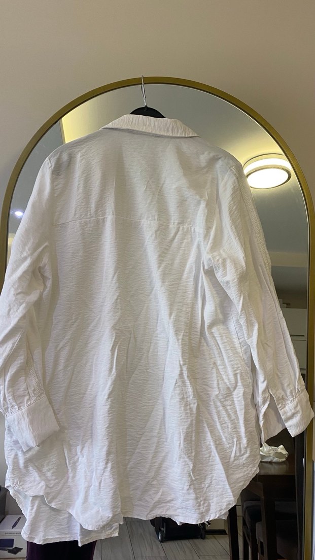 Düğmeli Beyaz Gömlek - Görsel 2