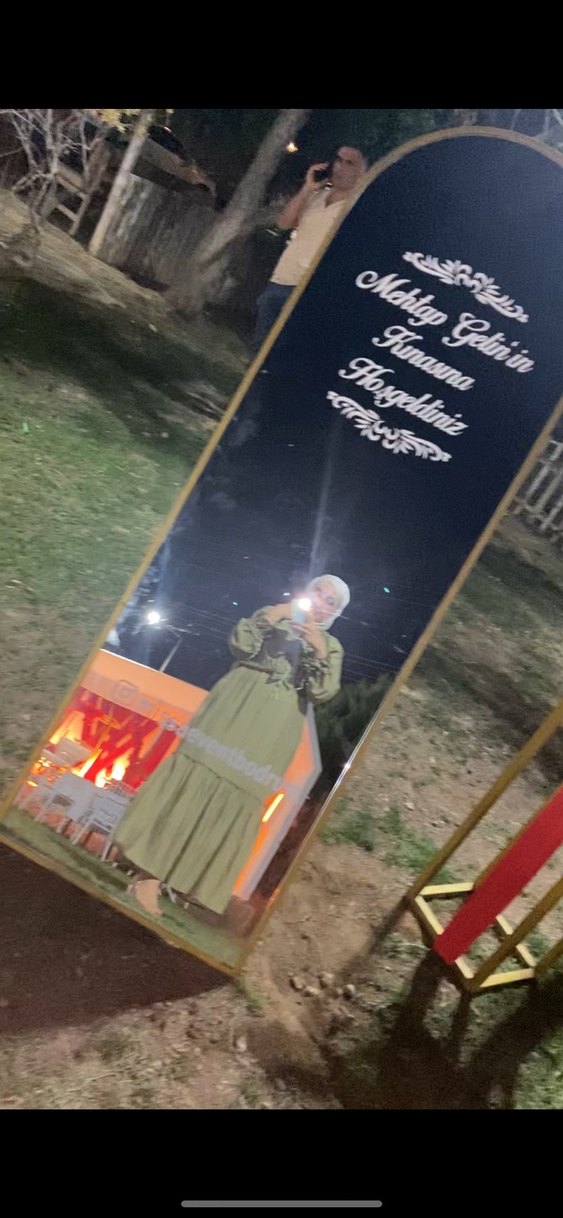 Kadın Haki Uzun Elbise - Görsel 3