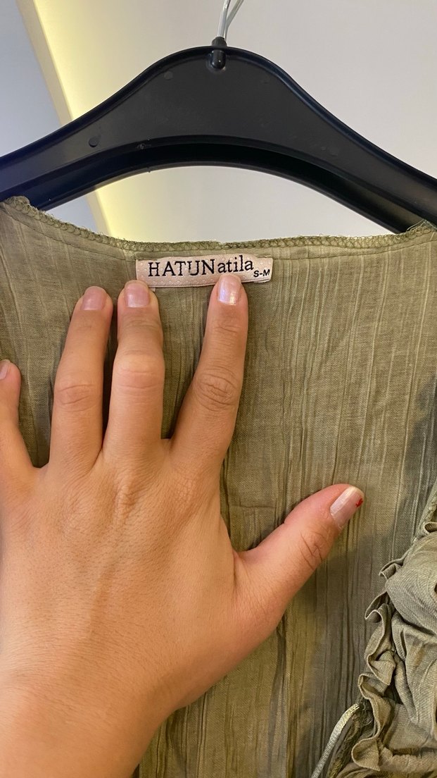 Kadın Haki Uzun Elbise - Görsel 5