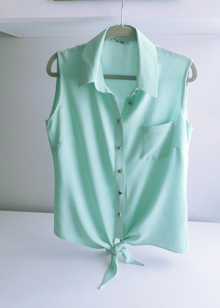 ALTTAN BAĞLAMALI GÖMLEK - Görsel 2