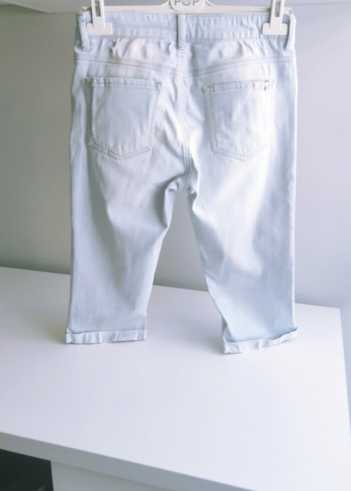 XİDE KISA JEANS PANTOLON - Görsel 2