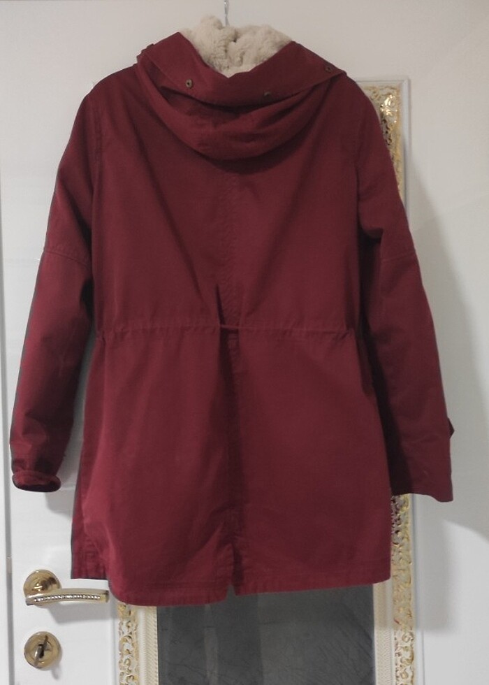 MAVİ JEANS TRENÇKOT PARKA - Görsel 4