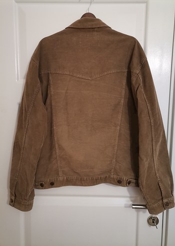 xl Beden camel Renk Bej Süet Düğmeli Kadın Ceket