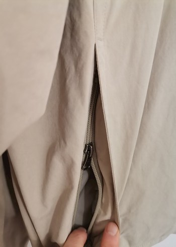 xl Beden Bej Fermuarlı Erkek Mont