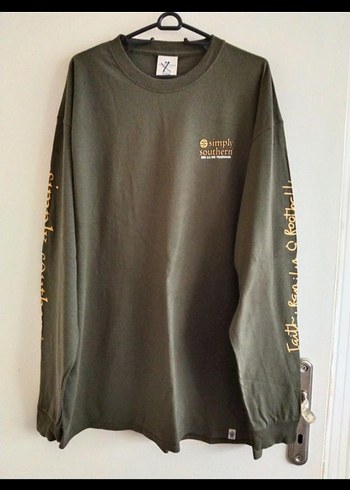 Erkek Haki Uzun Kollu Baskılı Sweatshirt - Görsel 8