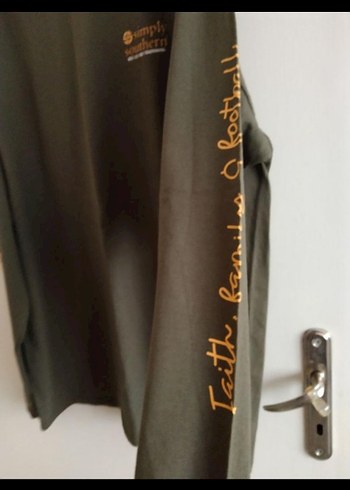 Erkek Haki Uzun Kollu Baskılı Sweatshirt - Görsel 5