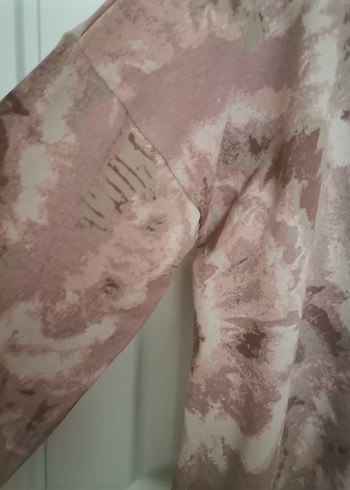 48 Beden çeşitli Renk Kapüşonlu Bağcıklı Pamuklu Batik Desenli Ceket Laura Torelli