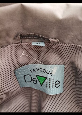 Gri Midi Boy Düğmeli Kadın Yağmurluk - Görsel 6