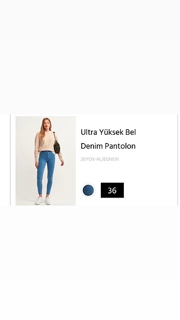 OXXO Denim Yüksek Bel 36 kot pantolon
