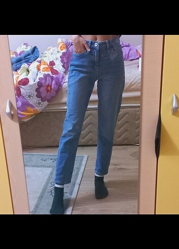 Mavi Mom Jean Kot Pantolon