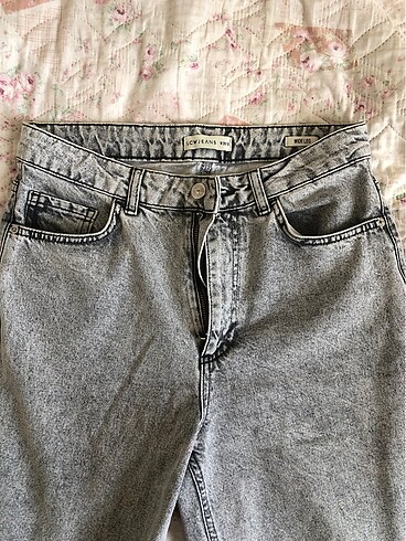 gri geniş paça pantolon