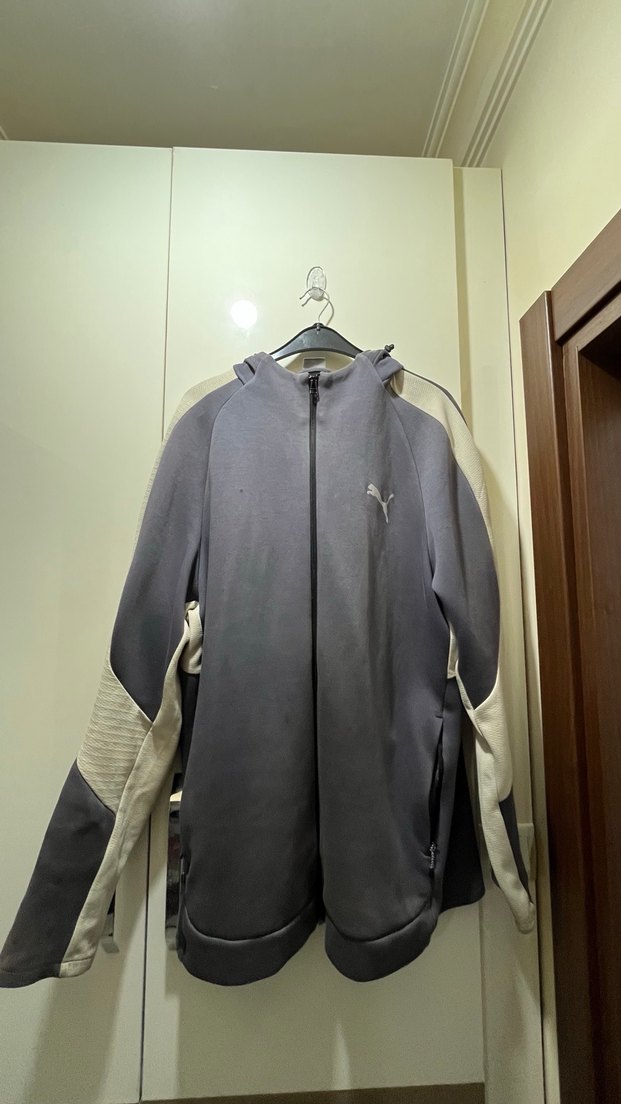 Fermuarlı Gri Erkek Streetwear Polar - Görsel 3