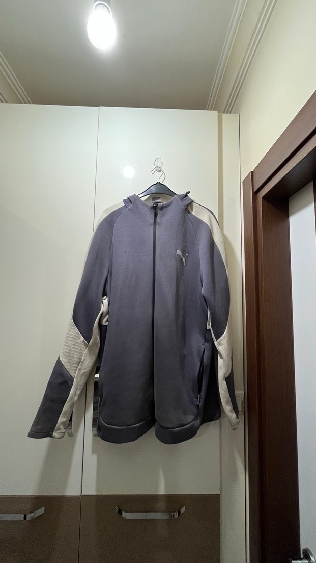 Fermuarlı Gri Erkek Streetwear Polar - Görsel 5