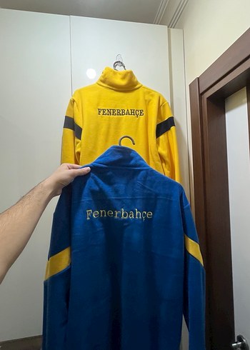 Sarı Fermuarlı Erkek Sweatshirt 1907 Baskılı Polar - Görsel 5