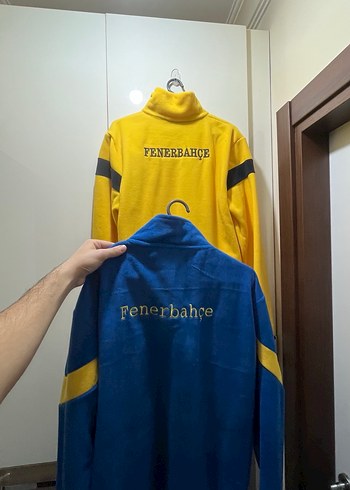 Sarı Fermuarlı Erkek Sweatshirt 1907 Baskılı Polar - Görsel 3