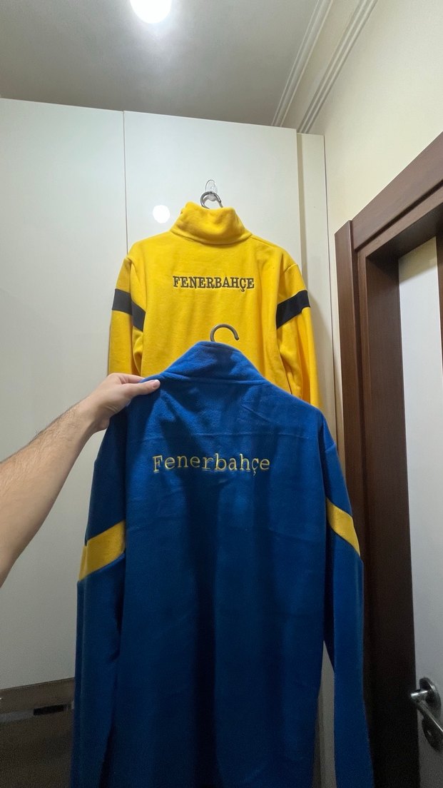 Sarı Fermuarlı Erkek Sweatshirt 1907 Baskılı Polar - Görsel 5