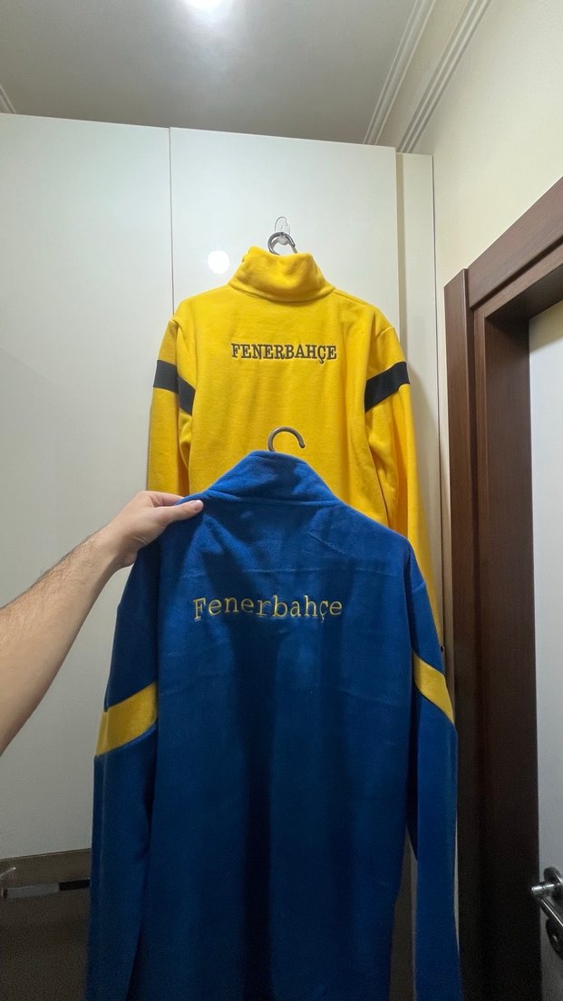 Sarı Fermuarlı Erkek Sweatshirt 1907 Baskılı Polar - Görsel 3