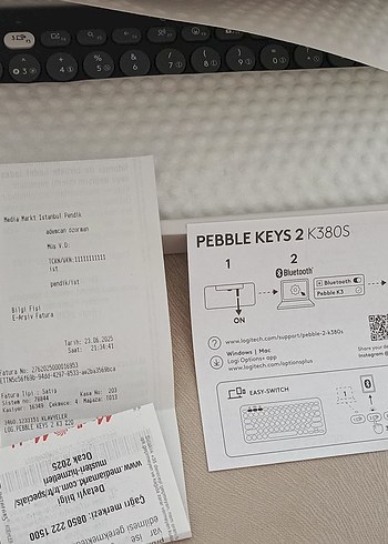 Logitech pebble keys 2 k380s klavye(2 yıl garanti'li) - Görsel 3