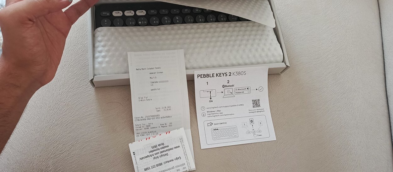 Logitech pebble keys 2 k380s klavye(2 yıl garanti'li) - Görsel 3