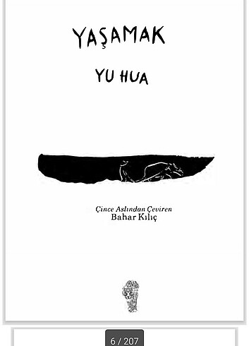 Yu Hua yaşamak kitabi pdf satılıktır 