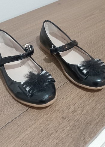 Kız Çocuk Siyah Kemerli Babet Ayakkabı - Görsel 2