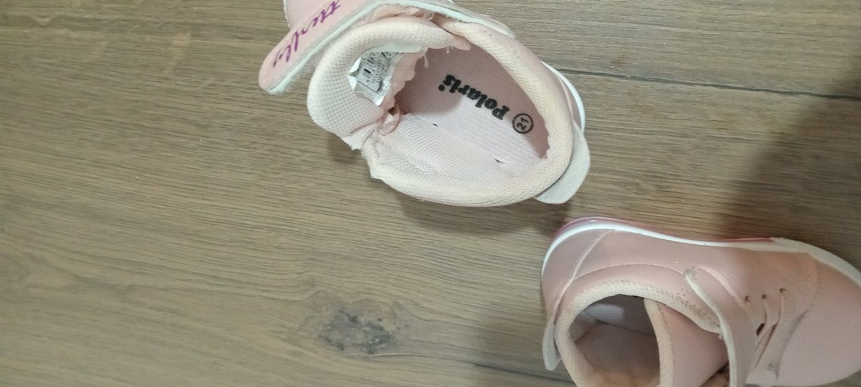 Kız Çocuk Pembe Cırt Cırtlı Spor Ayakkabı - Görsel 2